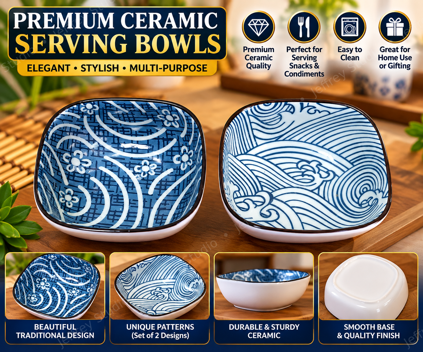 Premium Ceramic Serving Bowls