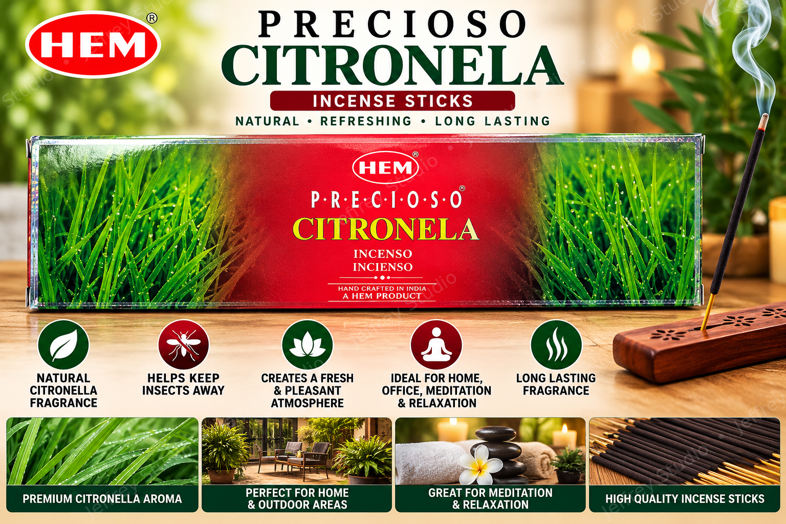 HEM Precious Citronella Incense