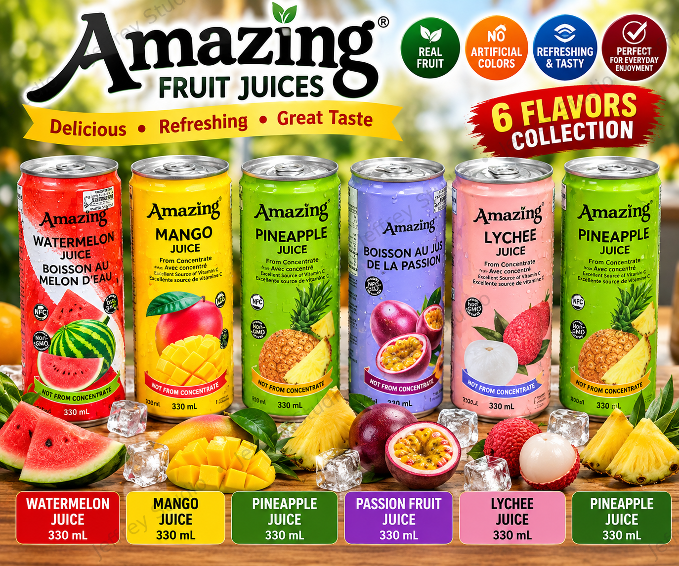 Amazing Fruit Juices – 6 Flavor Collection